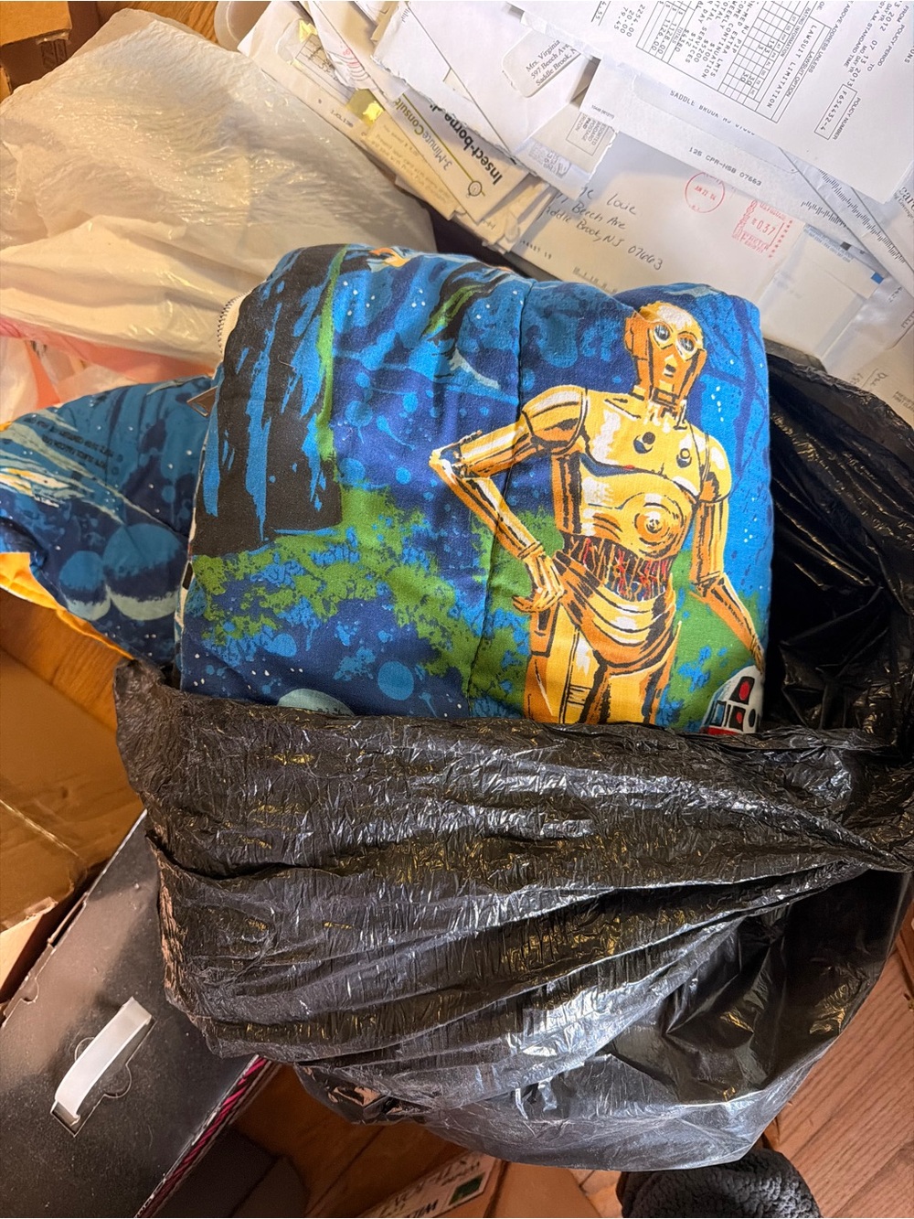 Original authentic Star Wars printed kids sleeping bag